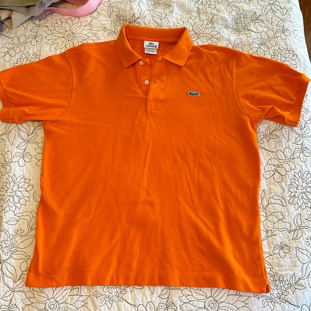 Lacoste Orange Polo Men’s S 5